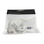 Кабель MRM OL-24 видео переходник (штекер HDMI - гнездоVGA + AUX) Белый