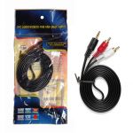 Кабель Джек 3,5 мм на 2 RCA OL-453 1,5м (В упаковке)