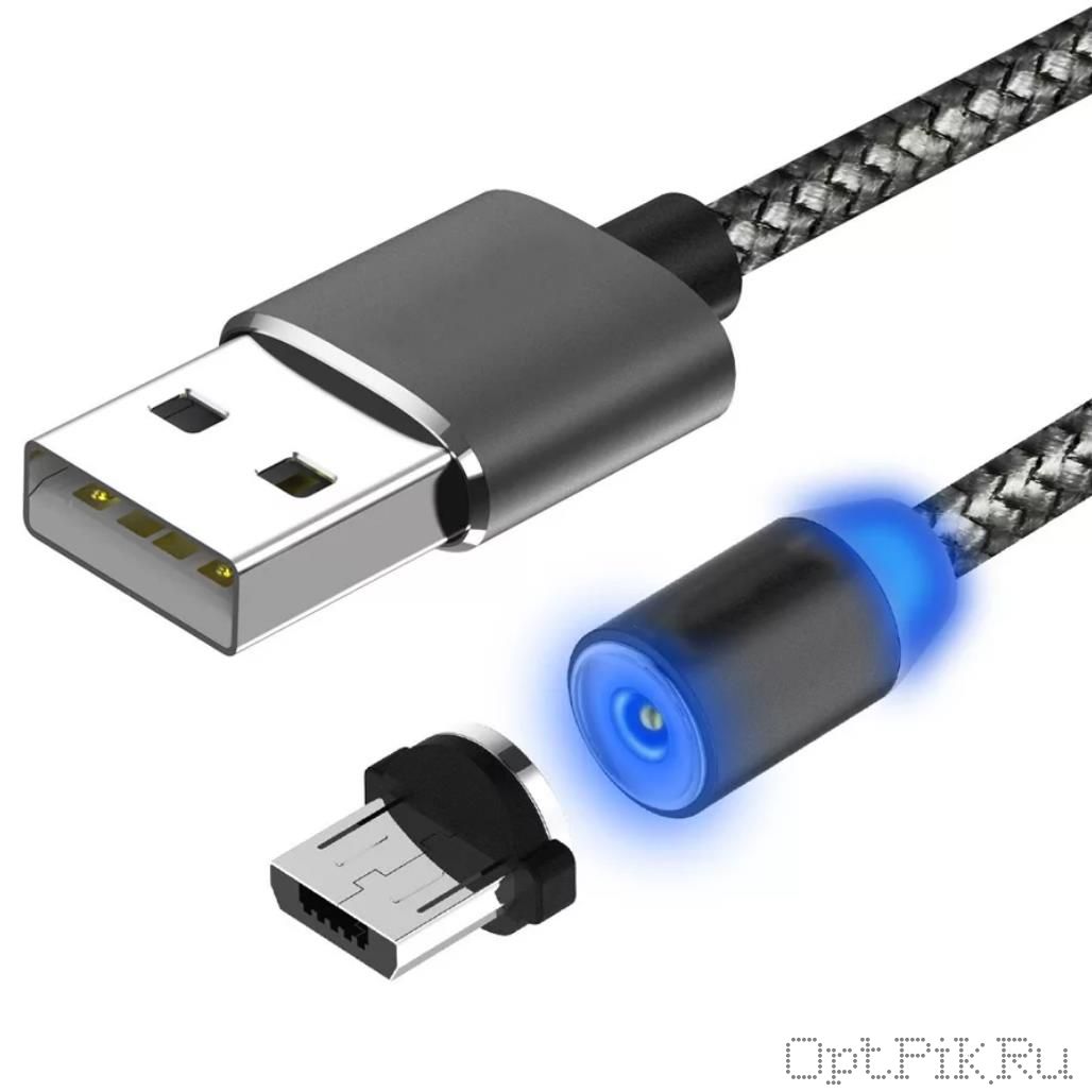 Магнитная зарядка 1 метр Micro USB