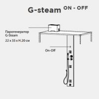 Душевая панель Hafro G-steam с парогенератором схема 2