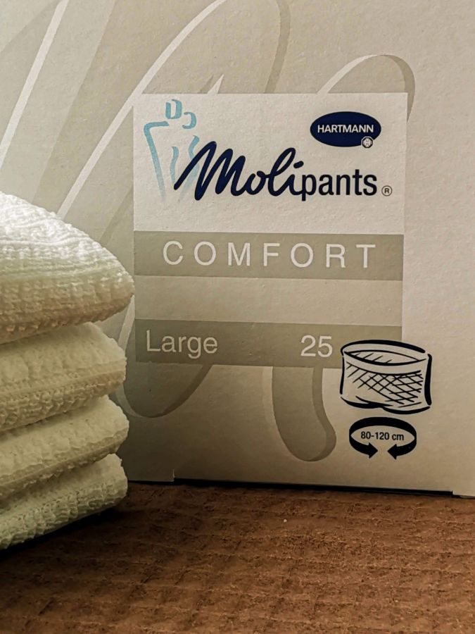 MOLIPANTS Comfort Large - Штанишки для фиксации прокладкипрокладок, коробка 25 шт, размер L
