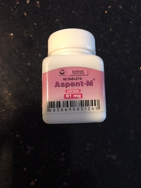 Аспирин для разжижения крови Aspent-M 60 таблеток
