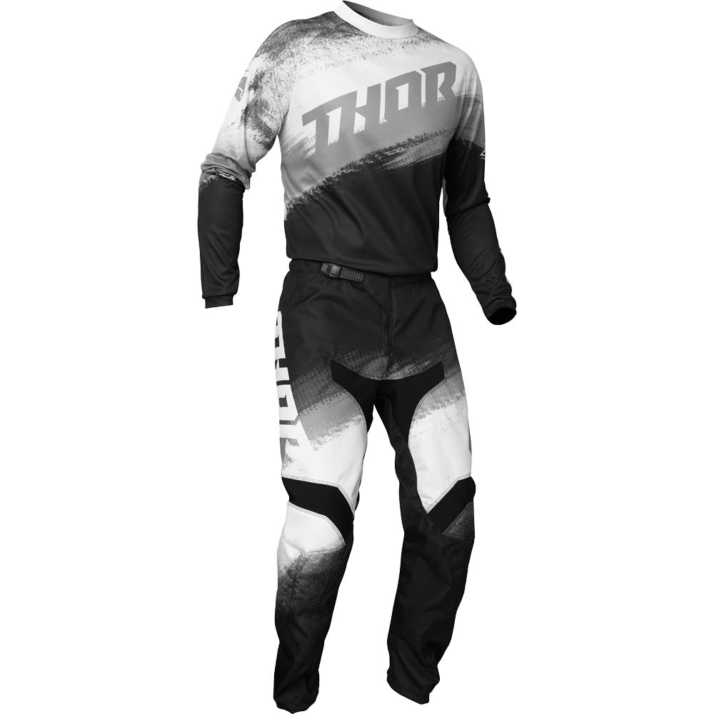 Thor Sector Vapor Black/White джерси и штаны для мотокросса