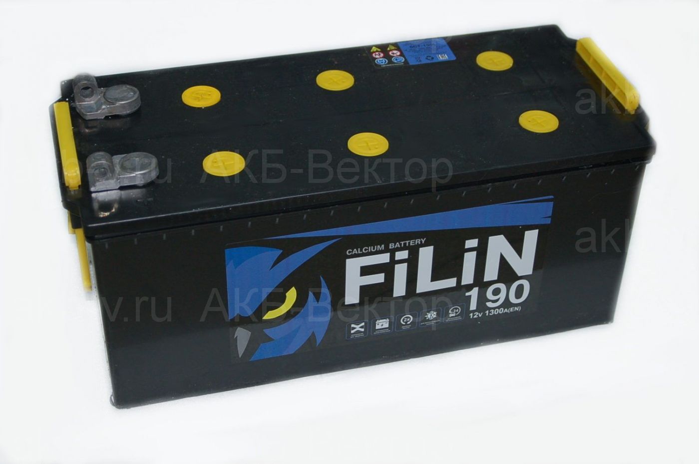 Filin 190Ач 1300А(EN) под болт Тюменский аккумуляторный завод.