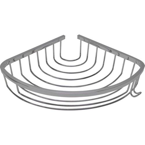 18x18 sm ölçülü bir qat oval künc rəfi - polka / Single Ovoid Bath Basket 18*18, CSK (Turkey)