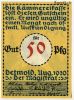 Германия. Нотгельд г. Детмольд 50 пфеннигов 1920