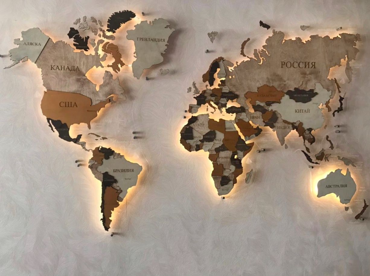 Подсветка БЕСПРОВОДНАЯ для карты мира