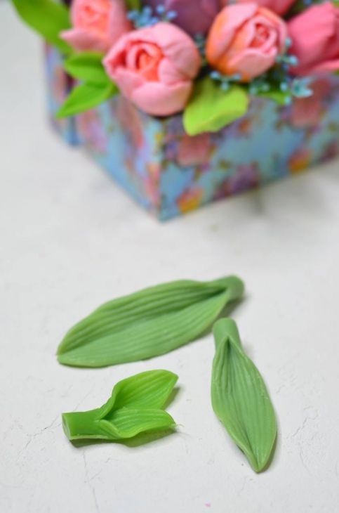 Листья тюльпана (3 шт)