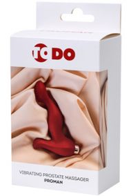 Вибростимулятор простаты Toyfa ToDo Proman красный, 10,5*3 см