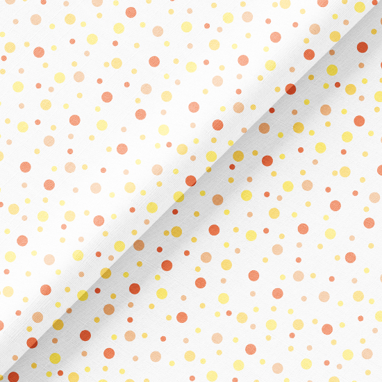 Хлопок Перкаль - Разноцветный горошек на белом 50х37 limit