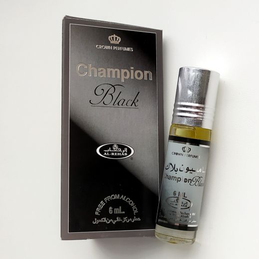 Арабские масляные духи Black Champion | Черный чемпион | 6 мл | Al-Rehab | Мужской