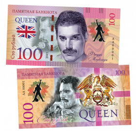 100 рублей - QUEEN - Killer Queen (5) .Памятная банкнота Oz ЯМ