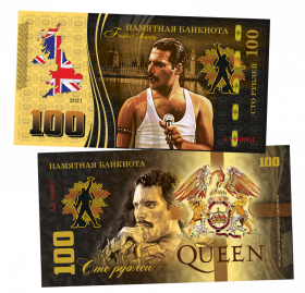 100 рублей - QUEEN - Bohemian Rhapsody (7) .Памятная банкнота Oz ЯМ
