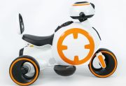 миниатюрный электромобиль-трицикл м33аа бело-оранжевый в интернет магазине "detskaya-mashina.ru"