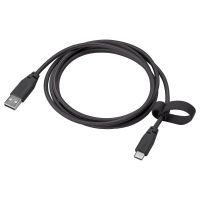 LILLHULT ЛИЛЛЬХУЛЬТ, Кабель USB тип А – USB тип С, серый, 1.5 м - 204.838.65