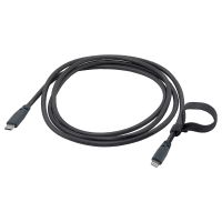 LILLHULT ЛИЛЛЬХУЛЬТ, Кабель USB тип C – lightning, темно-серый, 1.5 м - 804.859.27