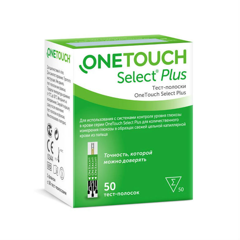 Тест полоски One Touch Select PLUS № 50