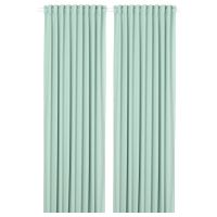 MAJGULL МАЙГУЛЛ, Затемняющие гардины, 2 шт., светло-зеленый, 145x300 см - 604.881.25