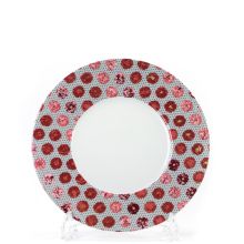 Тарелка обеденная La Rose des Sables Малина фарфор - d 27 см (Тунис)