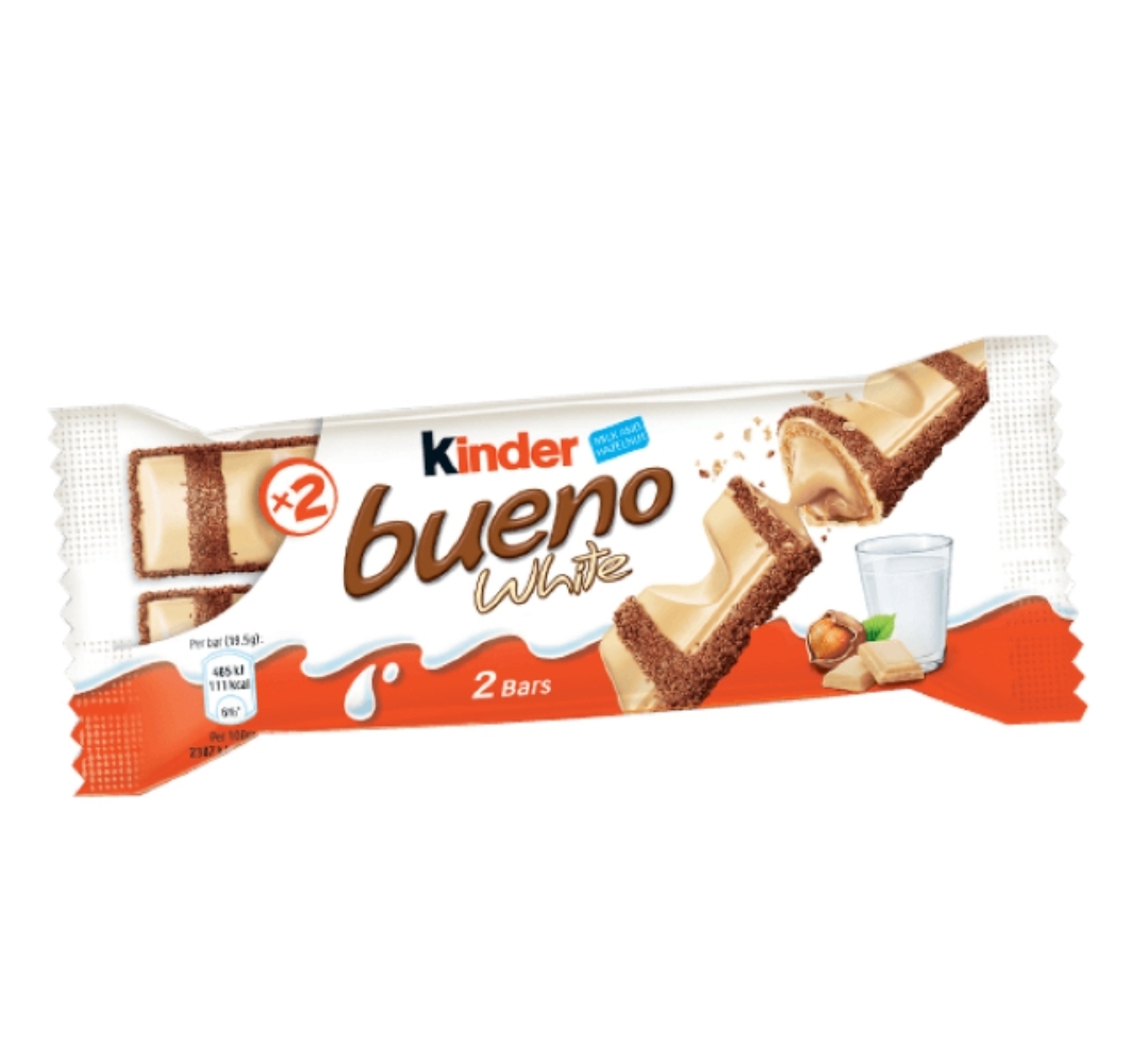 Киндер буэно белый. Батончик kinder bueno White, 39 г. Батончик Киндер Буэно белый шоколад 39г. Киндер Буэно т2 *30. Вафли kinder bueno White 39г.