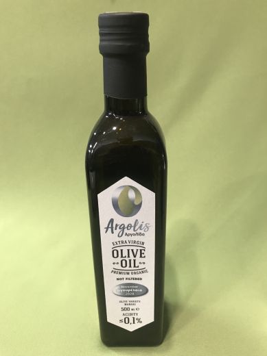 Argolis оливковое масло нефильтрованное 0.1 кислотность 500 мл