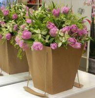 Тюльпаны махровые микс в сумочке крафт