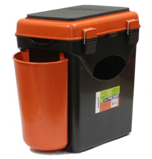 Ящик зимний односекционный HELIOS  (Тонар) 10л оранжевый