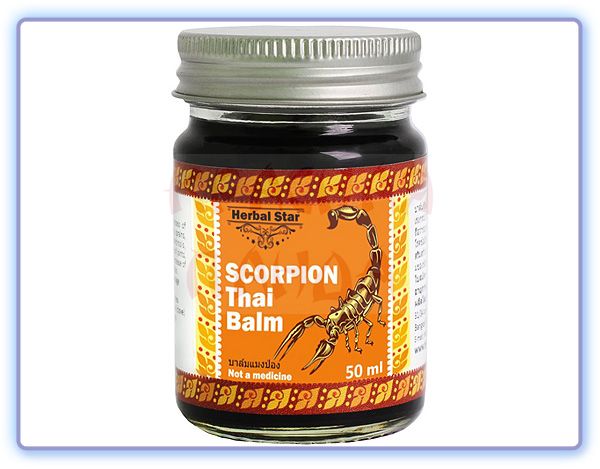 Бальзам для тела с ядом скорпиона Herbal Star Scorpion Thai Balm