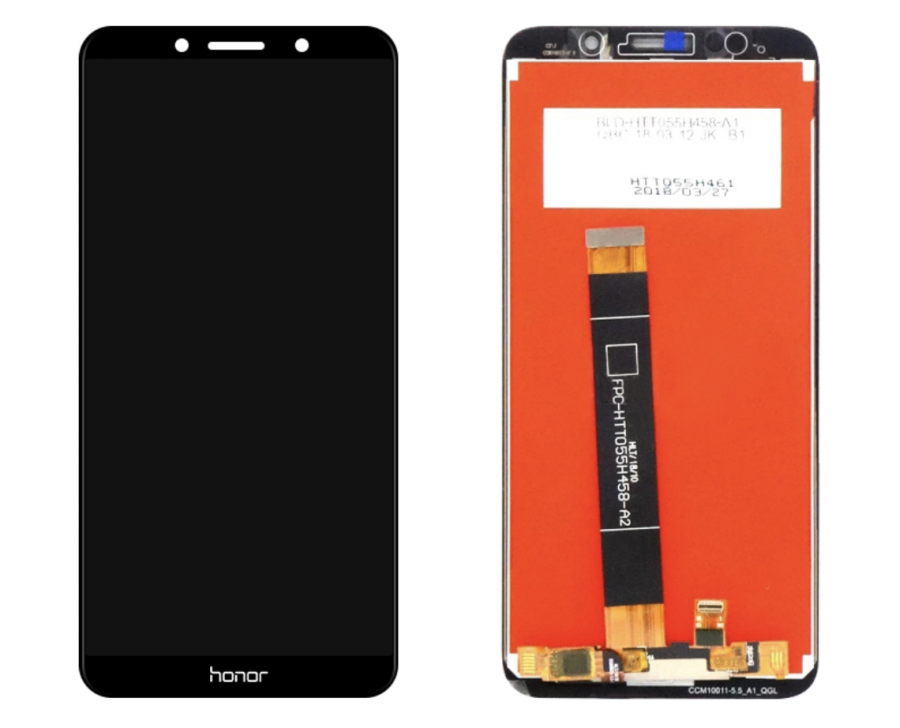LCD (Дисплей) Huawei Honor 7A (DUA-L22)/Honor 7S (DRA-LX5)/Honor 9S (DUA-LX9)/Y5 Lite 2018 (CAG-L23)/Y5 Prime 2018 (DRA-LX2)/Y5p (DRA-LX9) (в сборе с тачскрином) (black) Оригинал