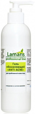 Гель обновляющий ANTI-ACNE для проблемной кожи, 200 мл. Lamaris