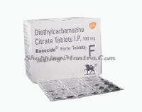 Баноцид Форте (диэтилкарбамазин 100мг) | Glaxosmithkline Banocide Forte Diethylcarbamazine Tablet