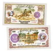 100 долларов США - Ковбой (Cowboy). Памятная банкнота Oz ЯМ