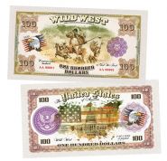 100 долларов США - Индейцы (Indians). Памятная банкнота Oz ЯМ