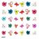Слайдер-дизайн для ногтей Стильные цветочки. Тренд в маникюре 2021 года. Цветы, нарисованные краской с чёрными контурами.