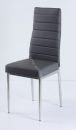 Кухонный стул "B-1" Тёмно-серый 3022/Хром