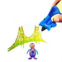 Беспроводная 3D ручка Creative Drawing Pen, цвет желтый - это современное устройство для взрослых и детей, позволяющее рисовать объемные картины и 3D объекты. 