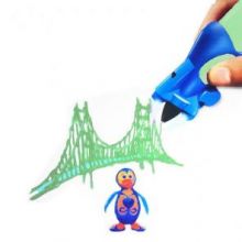 3D ручка Creative Drawing Pen, цвет зеленый - это современное устройство для взрослых и детей, позволяющее рисовать объемные картины и 3D объекты. 