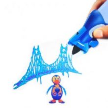 3D ручка Creative Drawing Pen, цвет голубой - это современное устройство для взрослых и детей, позволяющее рисовать объемные картины и 3D объекты. 