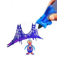 3D ручка Creative Drawing Pen, цвет синий - это современное устройство для взрослых и детей, позволяющее рисовать объемные картины и 3D объекты. 