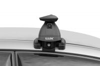 Багажник на крышу Volkswagen Polo 2020-..., Lux, черные крыловидные дуги
