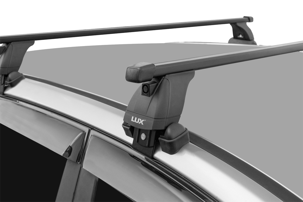 Багажник на крышу Skoda Octavia A7, Lux, прямоугольные стальные дуги