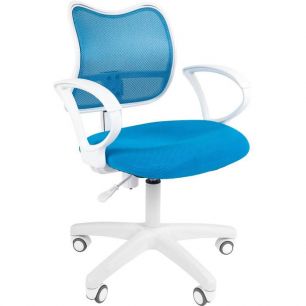 Офисное кресло Chairman 450 LT Россия белый пластик TW голубой