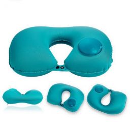 Надувная подушка со встроенным насосом RH34, цвет Голубой | Автопринадлежности