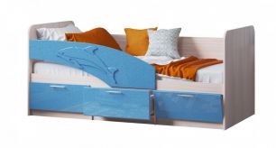 Детская кровать "Дельфин" МДФ 1,8м