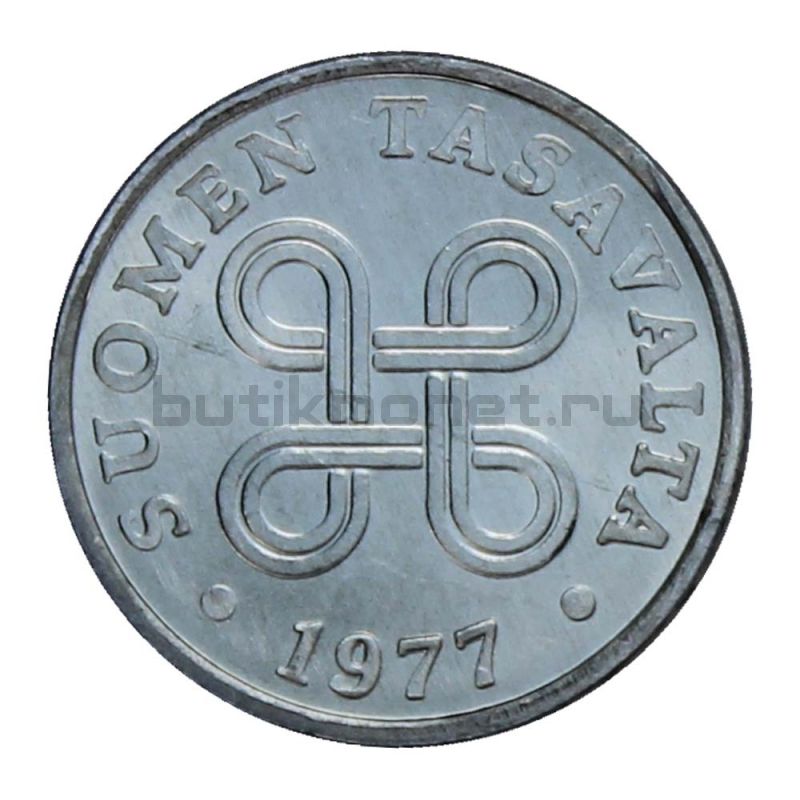 5 пенни 1977 Финляндия
