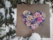 "Heart Of Spring". Digital cross stitch pattern.