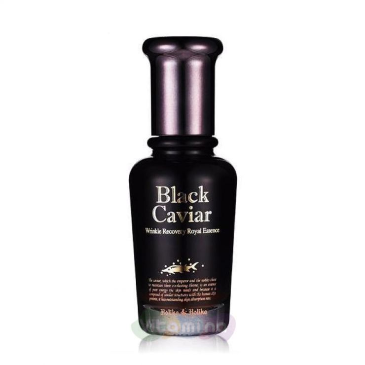 Holika Holika Питательная лифтинг сыворотка с экстрактом чёрной икры Black Caviar Wrinkle Recovery Royal Essence