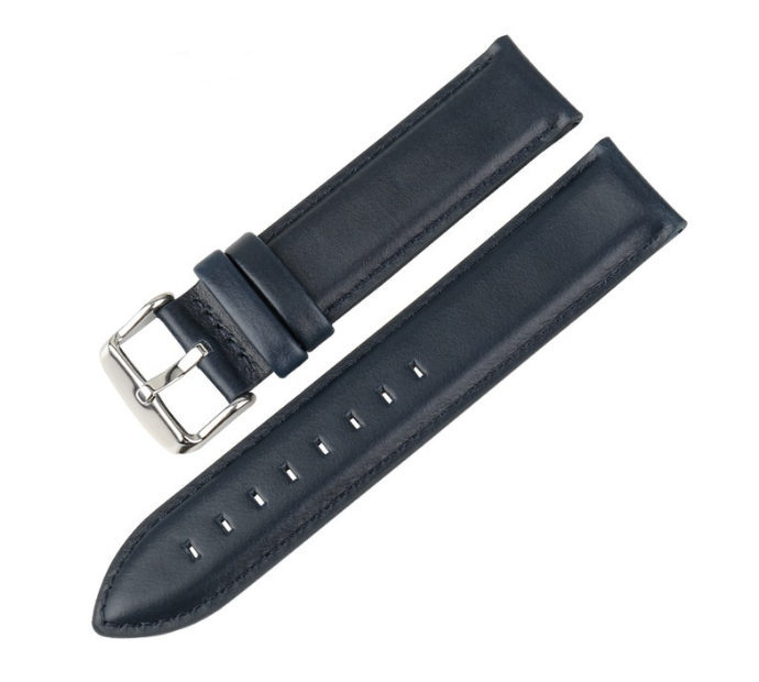 Сменный кожаный ремешок для Умных часов Amazfit Bip Smartwatch (Темно-синий)
