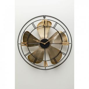Часы настенные Propeller, коллекция "Пропеллер" 53*62*10, Сталь, Золотой