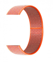 Тканевый ремешок (Липучка) для Xiaomi Amazfit Bip 20мм ( Оранжевый )